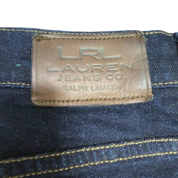 Women's‎ LRL LAUREN JEANS CO. Classic Straight Dark Jeans- Size 16 - Picture 8 of 11